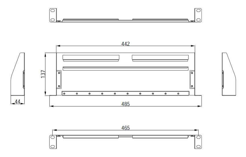 1U rack